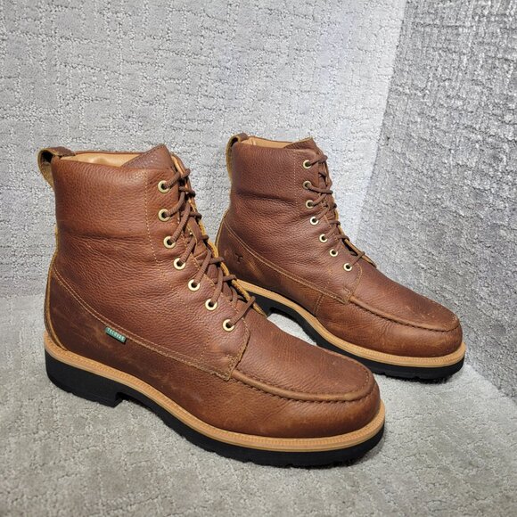 Tecovas The Rugged Mens Size 13D Saddle Moc Toe WP Cowhide Leather Lace Up Boots - Picture 1 of 10